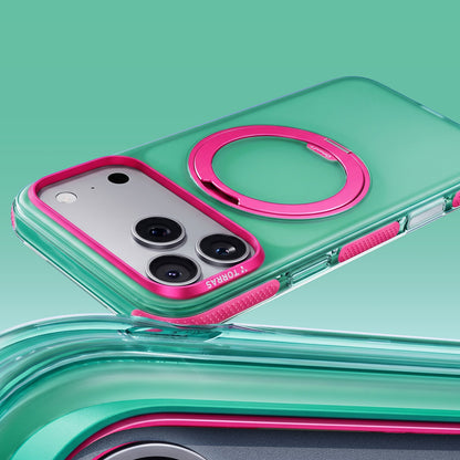 MagSafe Case for Apple iPhone 18 Pro / 17 Pro, Torras, Ostand O3 Hue, Green