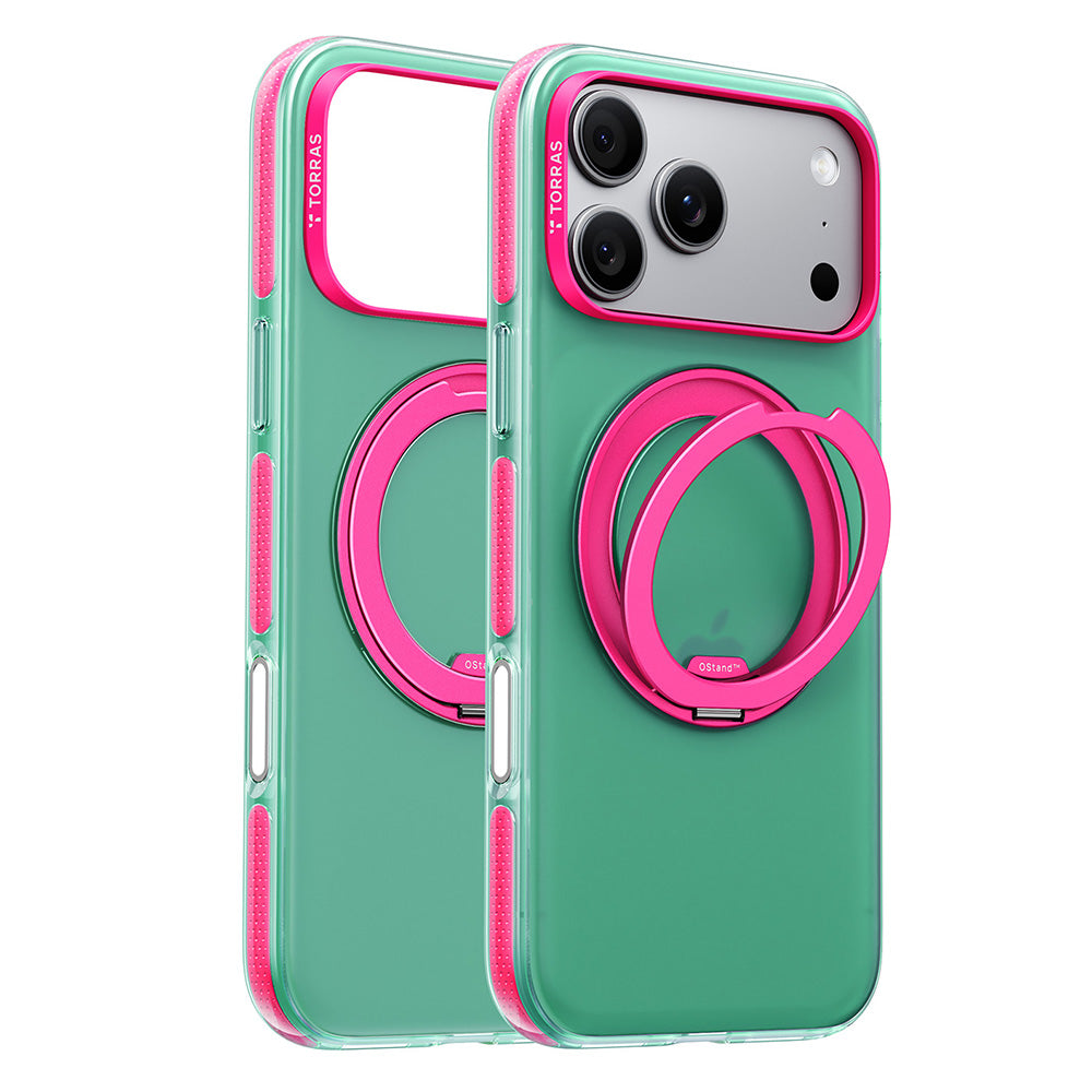 MagSafe Case for Apple iPhone 18 Pro / 17 Pro, Torras, Ostand O3 Hue, Green