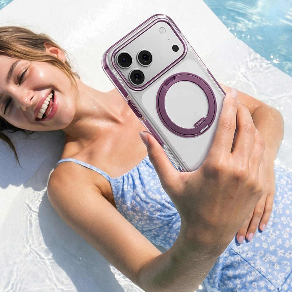 MagSafe Case for Apple iPhone 18 Pro / 17 Pro, Torras, Ostand O3 Light, Purple