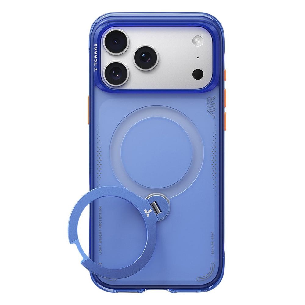 MagSafe Case for Apple iPhone 18 Pro / 17 Pro, Torras, Ostand Q3 Air, Blue