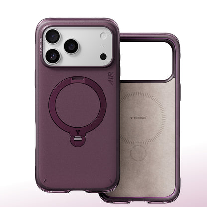 MagSafe Case for Apple iPhone 18 Pro / 17 Pro, Torras, Ostand Q3 Air Essential, Purple