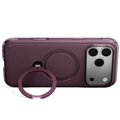 MagSafe Case for Apple iPhone 18 Pro / 17 Pro, Torras, Ostand Q3 Air Essential, Purple