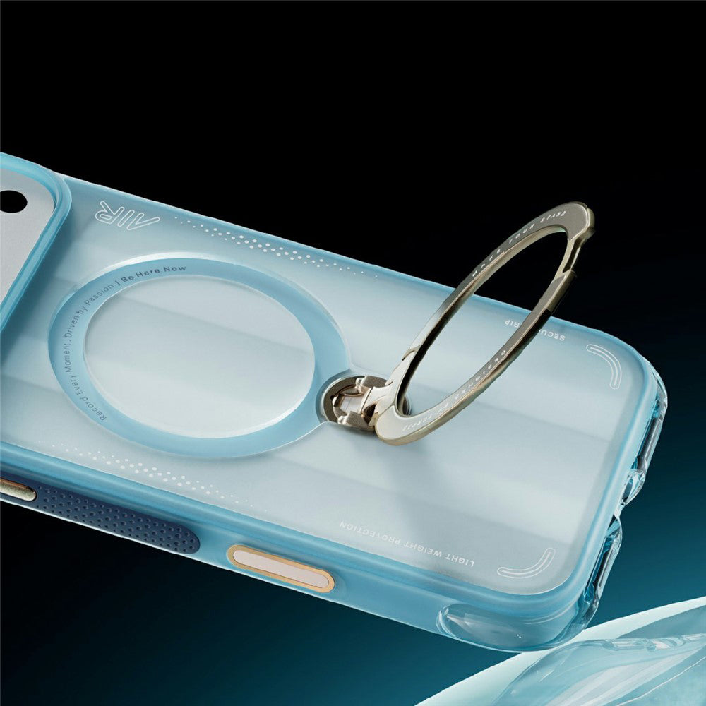 MagSafe Case for Apple iPhone 18 Pro / 17 Pro, Torras, Ostand Q3 Air Football, Blue