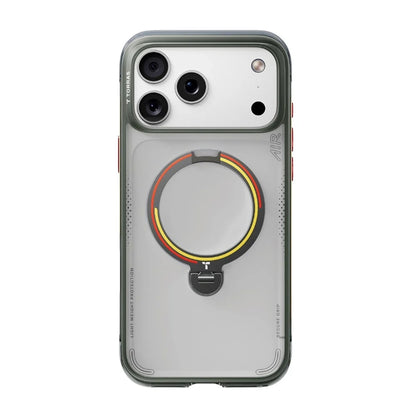 MagSafe Case for Apple iPhone 18 Pro / 17 Pro, Torras, Ostand Q3 Air Football, Gray