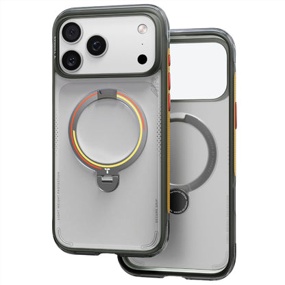 MagSafe Case for Apple iPhone 18 Pro / 17 Pro, Torras, Ostand Q3 Air Football, Gray
