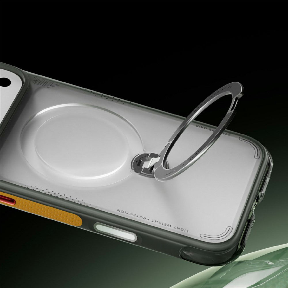 MagSafe Case for Apple iPhone 18 Pro / 17 Pro, Torras, Ostand Q3 Air Football, Gray