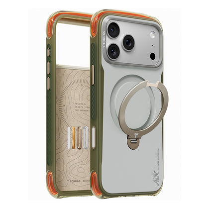 MagSafe Case for Apple iPhone 18 Pro / 17 Pro, Torras, Ostand Q3 Air Pro, White