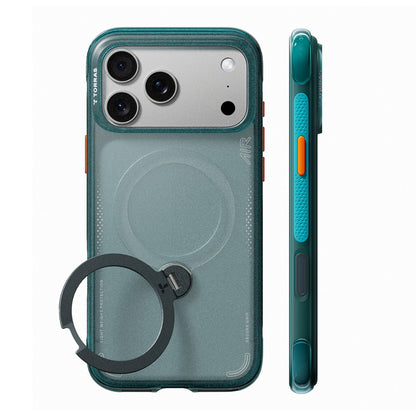 MagSafe Case for Apple iPhone 18 Pro / 17 Pro, Torras, Ostand Q3 Air, Green