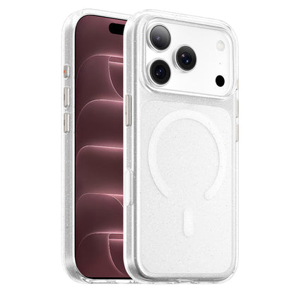 MagSafe Case for Apple iPhone 18 Pro Max / 17 Pro Max, Blueo, Crystal Pro Anti-Drop Glitter, Transparent