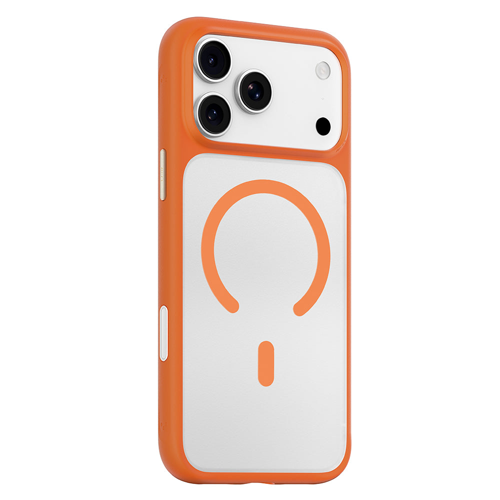 MagSafe Case for Apple iPhone 18 Pro Max / 17 Pro Max, Blueo, Skin-Friendly Anti-Drop, Satin Orange
