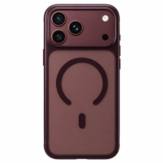 MagSafe Case for Apple iPhone 18 Pro Max / 17 Pro Max, Blueo, Skin-Friendly Anti-Drop, Satin Burgundy