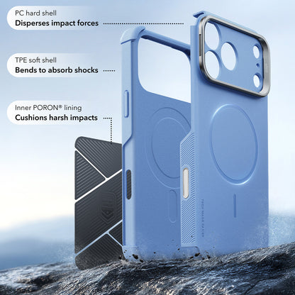 MagSafe Case for Apple iPhone 18 Pro Max / 17 Pro Max, ESR, Cyber Armor Kickstand, Blue