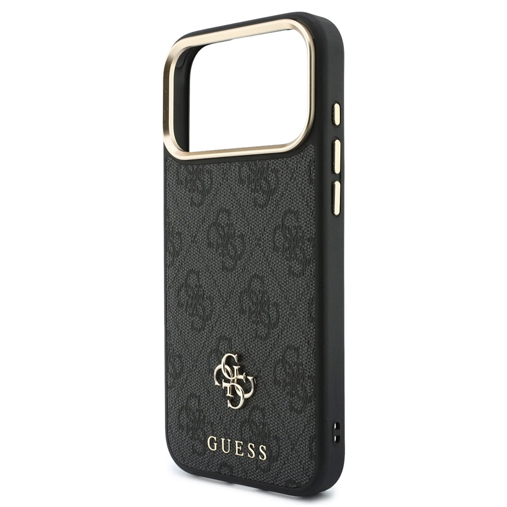 MagSafe Case for Apple iPhone 18 Pro Max / 17 Pro Max, Guess, 4G Cardslot & Big Strap, Black