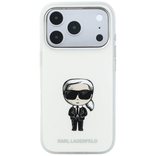 MagSafe Case for Apple iPhone 18 Pro Max / 17 Pro Max, Karl Lagerfeld, IML Ikonik Sketch Print, Beige