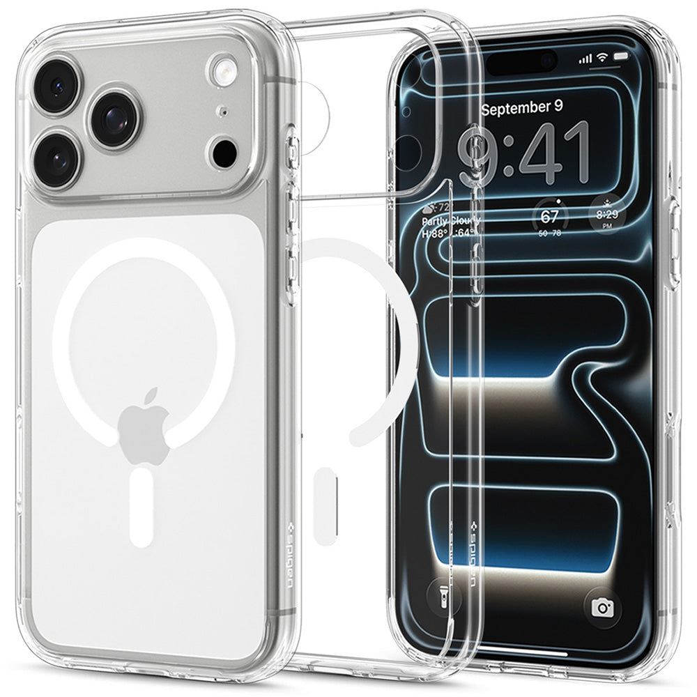 MagSafe Case for Apple iPhone 18 Pro Max / 17 Pro Max, Spigen, Ultra Hybrid, Clear White ACS12118