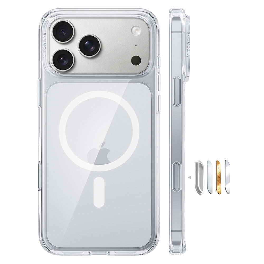 MagSafe Case for Apple iPhone 18 Pro Max / 17 Pro Max, Torras, Guardian, Transparent