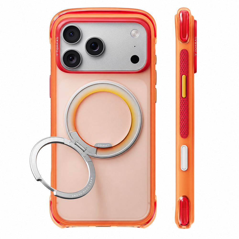 MagSafe Case for Apple iPhone 18 Pro Max / 17 Pro Max, Torras, O3 Air Core, Orange