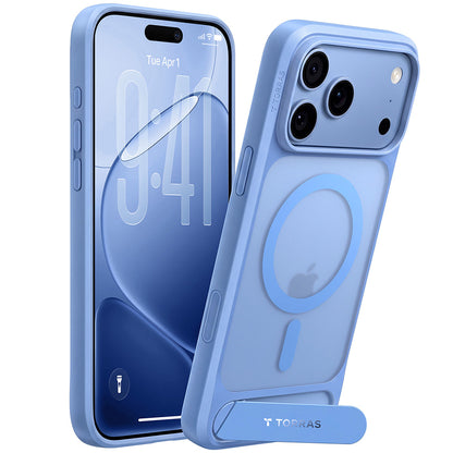 MagSafe Case for Apple iPhone 18 Pro Max / 17 Pro Max, Torras, Ostand L1 Guardian, Blue