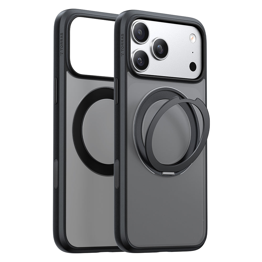 MagSafe Case for Apple iPhone 18 Pro Max / 17 Pro Max, Torras, Ostand O1 Guardian, Black
