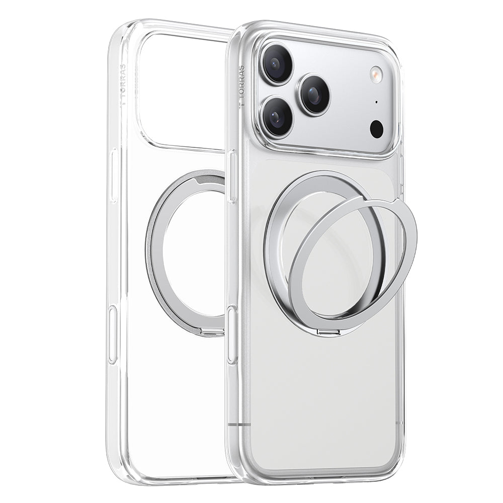 MagSafe Case for Apple iPhone 18 Pro Max / 17 Pro Max, Torras, Ostand O1 Guardian, Transparent
