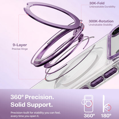 MagSafe Case for Apple iPhone 18 Pro Max / 17 Pro Max, Torras, Ostand O3 Light, Purple