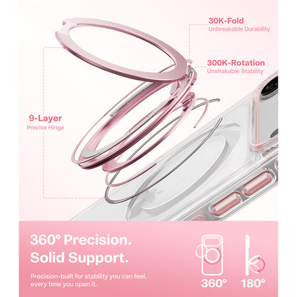 MagSafe Case for Apple iPhone 18 Pro Max / 17 Pro Max, Torras, Ostand O3 Light, Pink