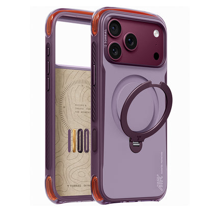 MagSafe Case for Apple iPhone 18 Pro Max / 17 Pro Max, Torras, Ostand Q3 Air Pro, Purple