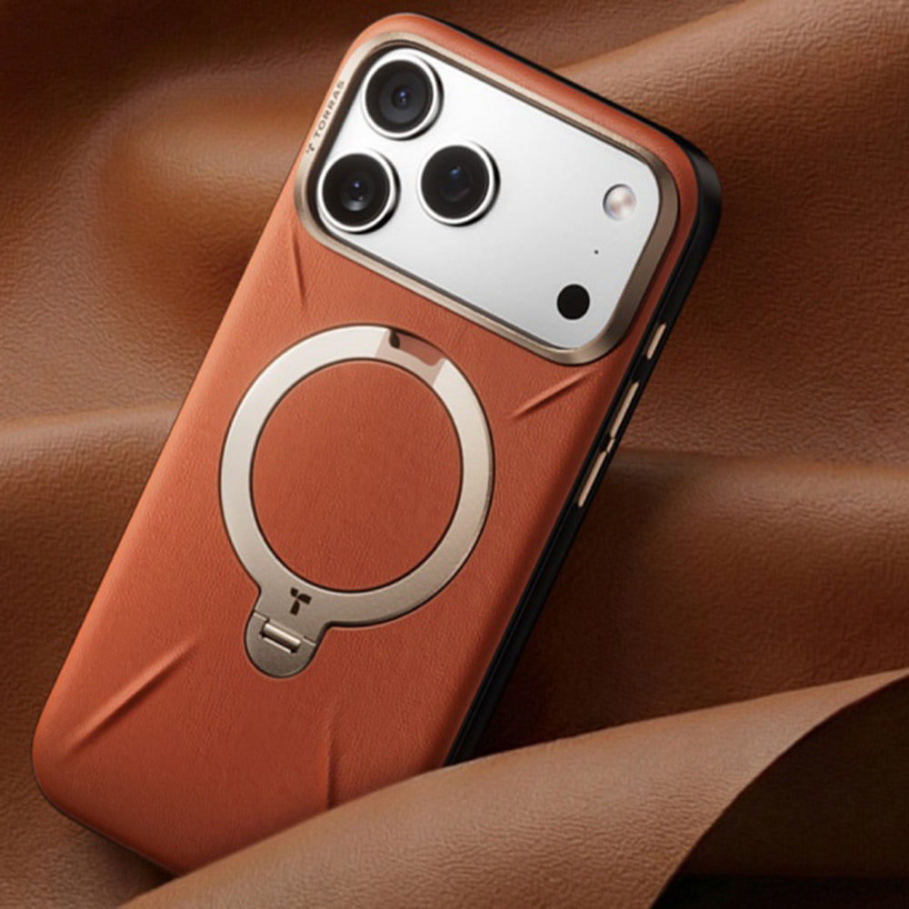 MagSafe Case for Apple iPhone 18 Pro Max / 17 Pro Max, Torras, QPRO Leather, Brown