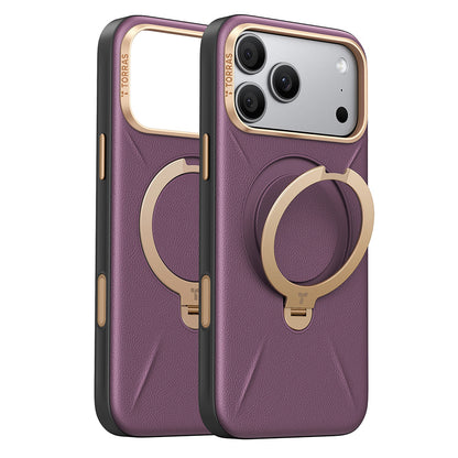 MagSafe Case for Apple iPhone 18 Pro Max / 17 Pro Max, Torras, QPRO Leather, Purple