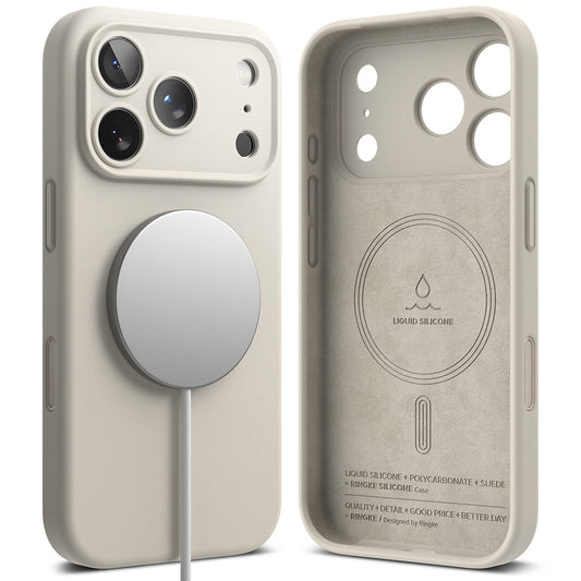 MagSafe Case for Apple iPhone 18 Pro Max, Ringke, Silicone, Cream