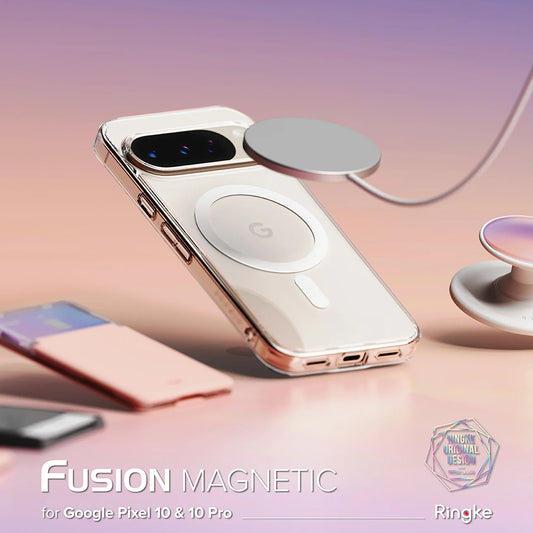 MagSafe Case for Google Pixel 10 Pro / 10, Ringke, Fusion, Transparent