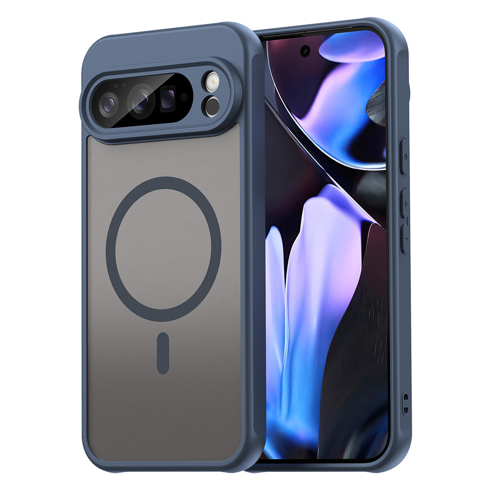 MagSafe Case for Google Pixel 10 Pro XL, Techsuit, HaloFrost II, Navy Blue
