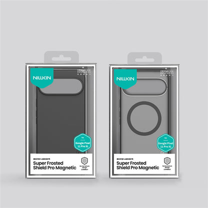 MagSafe Case for Google Pixel 11 Pro XL, Nillkin Super Shield Pro, Satin Transparent Black