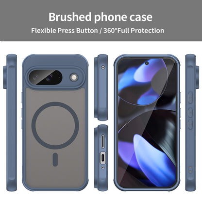 MagSafe Case for Google Pixel 9, Techsuit, HaloFrost II, Navy Blue