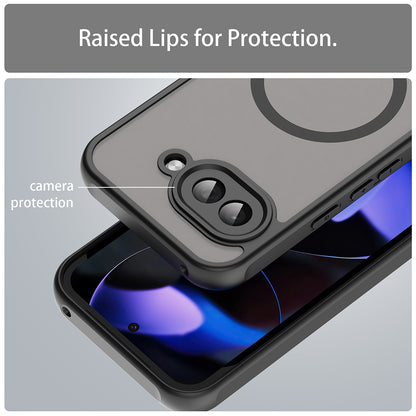 MagSafe Case for Google Pixel 9a, Techsuit, HaloFrost II, Black