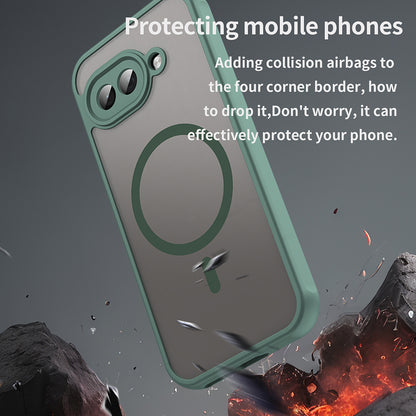 MagSafe Case for Google Pixel 9a, Techsuit, HaloFrost II, Green