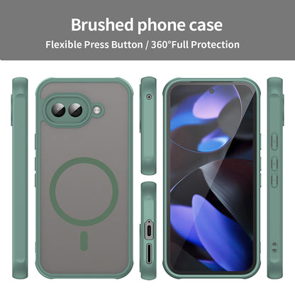 MagSafe Case for Google Pixel 9a, Techsuit, HaloFrost II, Green