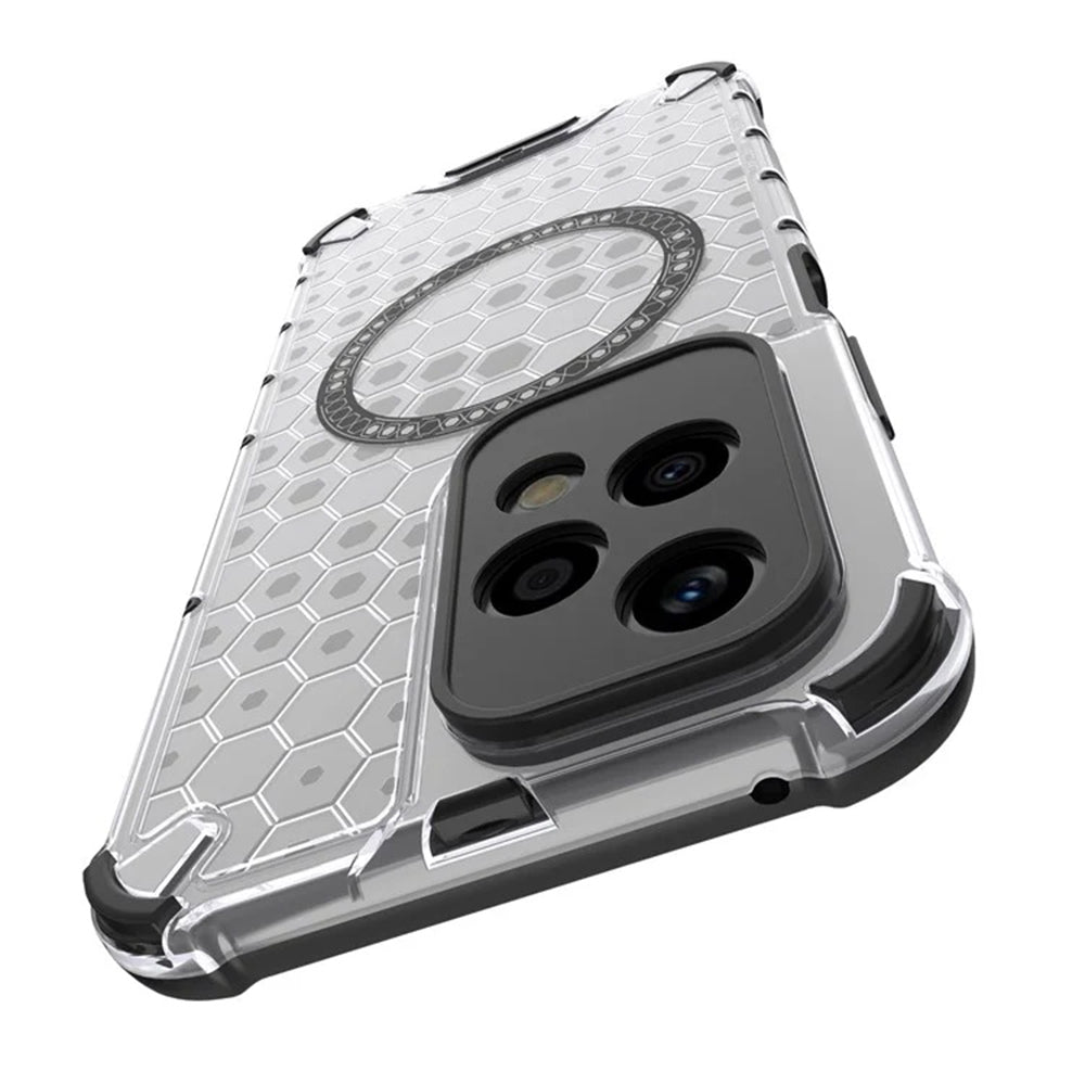 MagSafe Case for Honor 200 Lite, Techsuit, HoneyComb Shield, Black