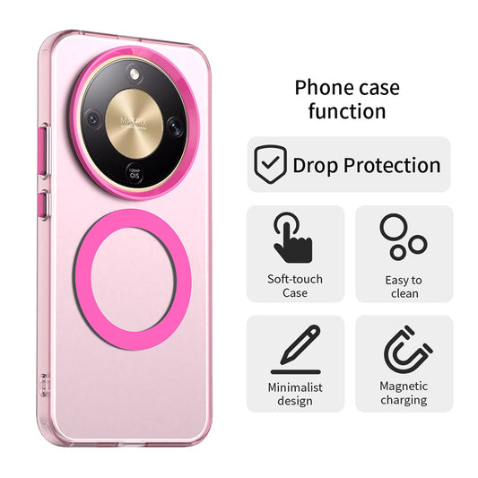 MagSafe Case for Honor Magic8 Lite, Techsuit, CandyCase, Pink