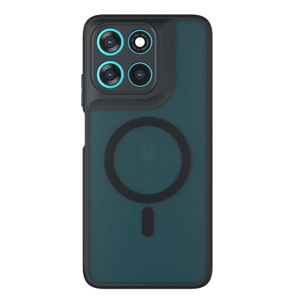 MagSafe Case for Motorola Moto G77 / G67, Techsuit, PureFrost, Satin Black