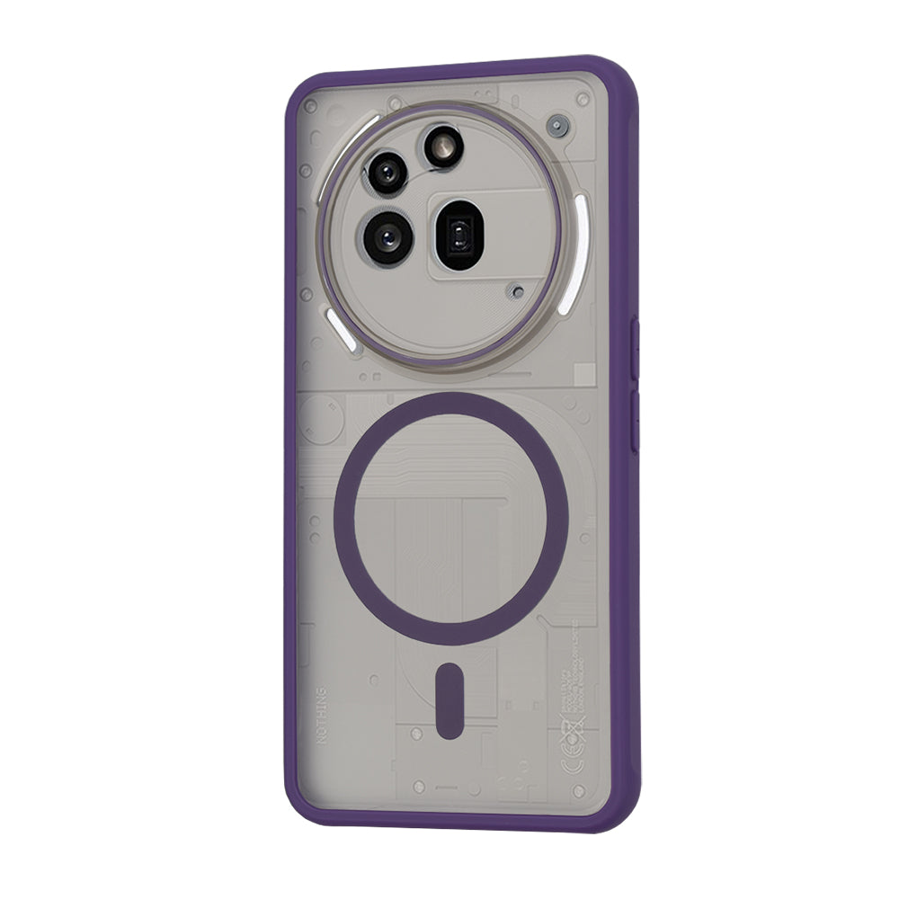 MagSafe Case for Nothing Phone (3a) Pro, Techsuit, HaloFrost, Dark Purple