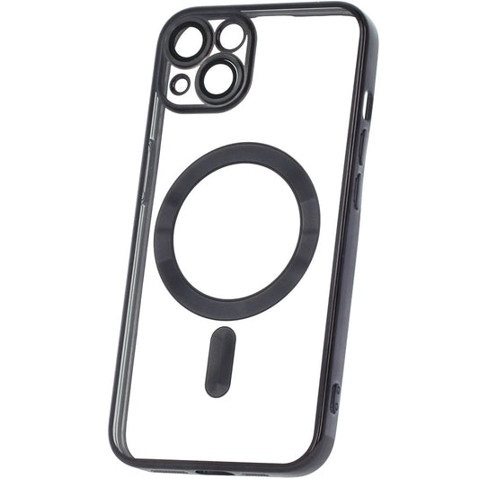 MagSafe Case for Samsung Galaxy A26 A266, OEM, Color Chrome Mag, Black