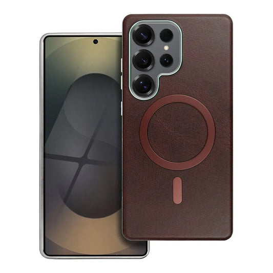 MagSafe Case for Samsung Galaxy A56 A566, OEM, Gentleman Mag, Brown
