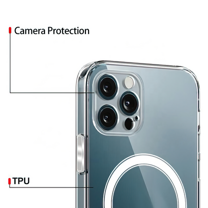 MagSafe Case for Samsung Galaxy A57 5G, OEM, 1800 Gauss, Transparent