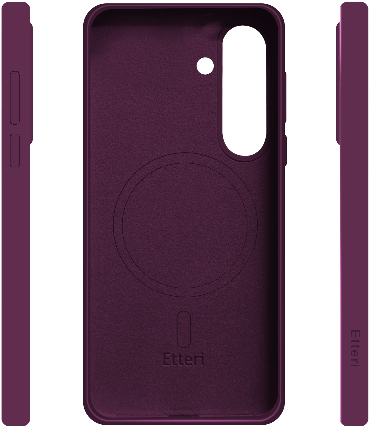 MagSafe Case for Samsung Galaxy A57 5G, Etteri, Silicone Mag, Burgundy