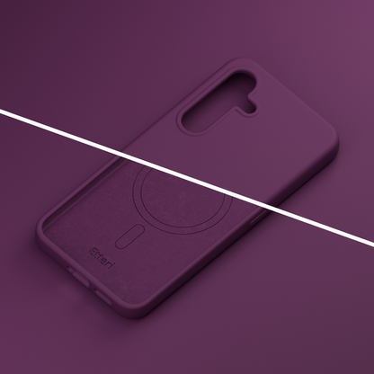 MagSafe Case for Samsung Galaxy A57 5G, Etteri, Silicone Mag, Burgundy