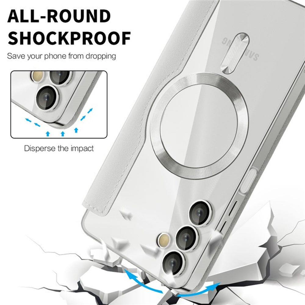 MagSafe Case for Samsung Galaxy A05s A057, Techsuit, SmartMag Book, Gray