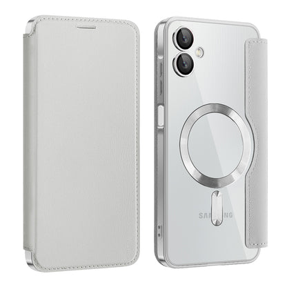 MagSafe Case for Samsung Galaxy A06 A065, Techsuit, SmartMag Book, Gray