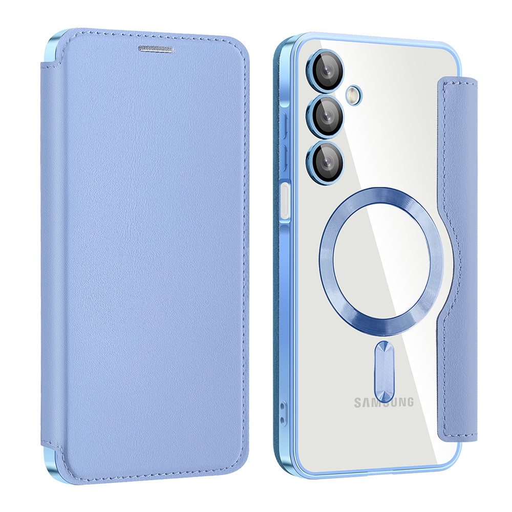 MagSafe Case for Samsung Galaxy A16 5G A166 / A16 4G A165, Techsuit, SmartMag Book, Blue