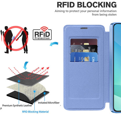 MagSafe Case for Samsung Galaxy A16 5G A166 / A16 4G A165, Techsuit, SmartMag Book, Blue